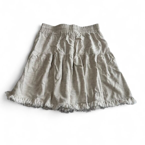 S Umgee‎ Cream Skirt – Flowy Y2K Boho Mini Vibes - Picture 2 of 5